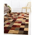 thumbnail image 1 of Unique Loom Barista Collection Moderne à Carreaux Contemporain Tapis_cof001, 2' 2" x 3', Multi/Beige, 1 of 5