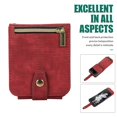 thumbnail image 6 of Dteck for Samsung Galaxy Z Flip3 Crossbody Wallet Case with Card Holder Zipper Pocket Lanyard Shoulder Strap, PU Leather Shockproof Protective Flip Cover for Galaxy Z Flip3 5G,Red, 6 of 7