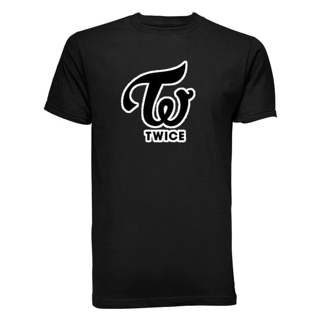 Playera Twice Kpop 02 grupo twice impresión Frente - Cuello Redondo - Hombre o Mujer con impresión "DTG" Full Color (XL, Negro/Hombre)