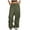 Army Green., variant on Akafmk Womens Cargo Pants,Hiking Pants for Outdoor,High Waist Drawstring Wide Leg Pants Solid Color Long Trousers Outdoor Lightweight Baggy Relaxed Fitting Travel Work Trousers with Pockets