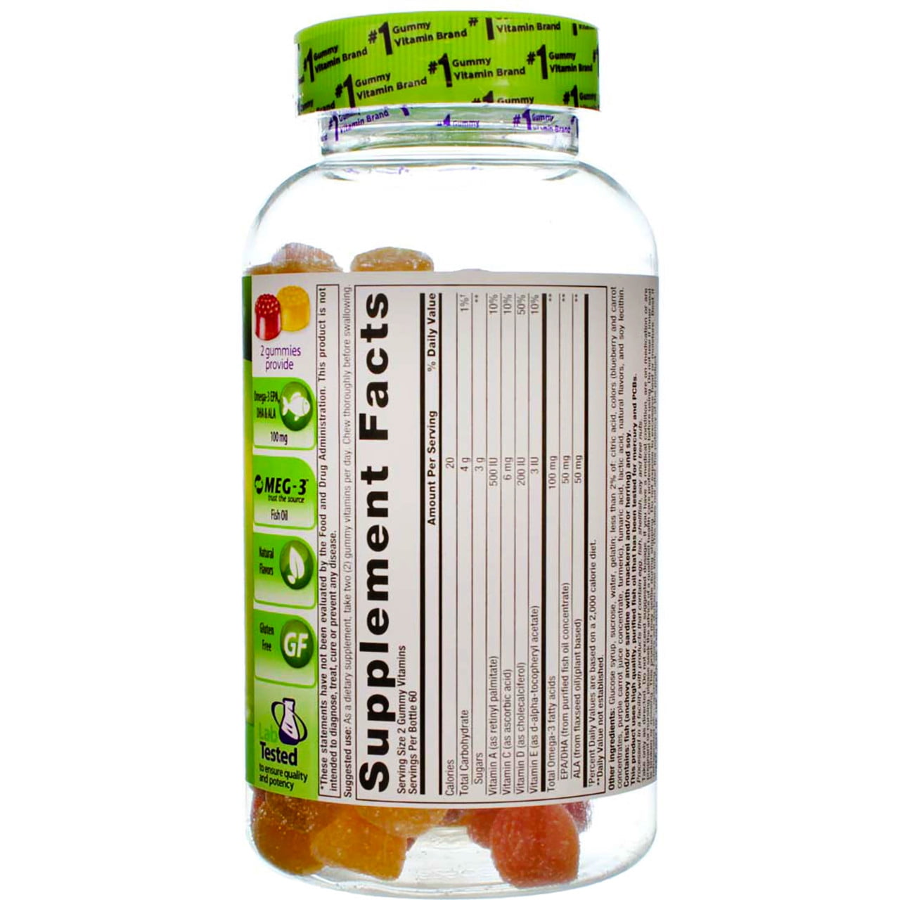 Vitafusion Omega 3 EPA/DHA Gummy Vitamins for Adults Dietary Supplement