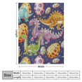 thumbnail image 4 of Orinice Dinosaur Throw Blanket Printed Blanket for Kids Child Adults Soft Warm Flannel Solid Throw Blanket for Bed, Couch, and Travel  60x80in, 4 of 6