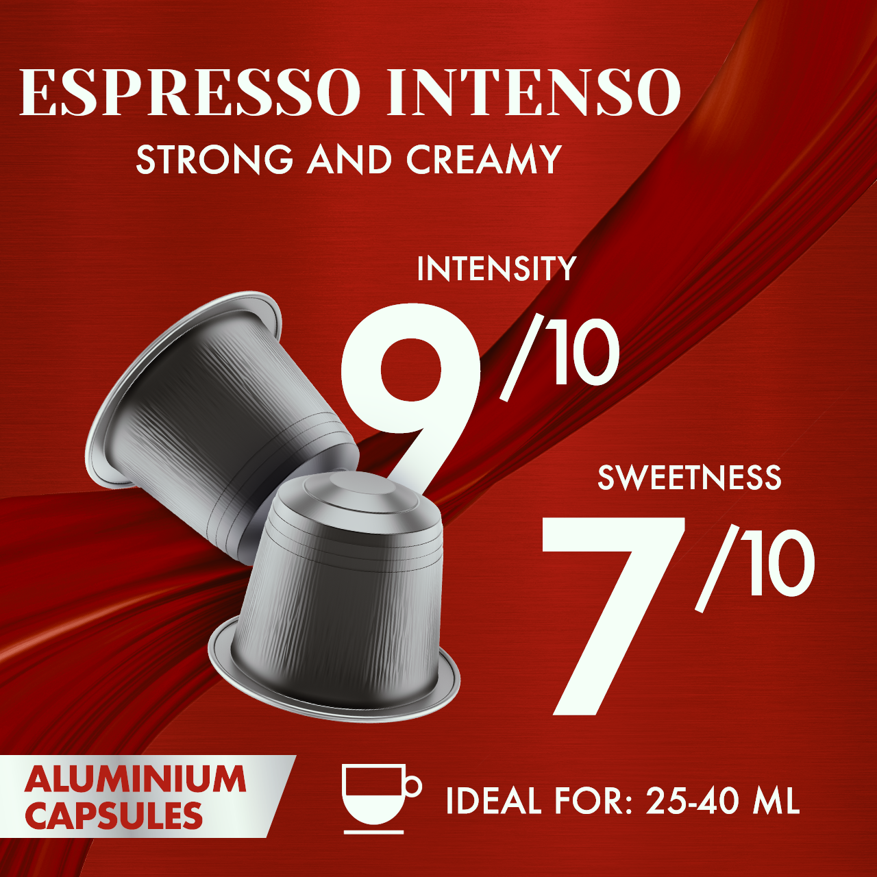 Caffè Borbone Espresso Intenso Dark Roast Nespresso Compatible Aluminum Coffee Pods - 100 Count (10 packs of 10)