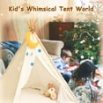 thumbnail image 6 of Tent for Kids with LED Lights, Childrens Tent Foldable Play Tent Toys, Moon Decoration for Indoor & Outdoor Playing, 6 of 7