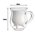 thumbnail image 2 of Scald Cartoon Double Glass Milk Coffee Cup With Round Mouth Glass And Coffee Mug Wall Rack Wellness Tumbler Set for Women Mug Coffee Mug Tumbler Kitchen Cups Coffee Cup Ceramic Cups for Crafting Lime, 2 of 2