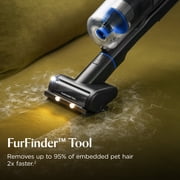 BISSELL PowerClean® FurFinder™ 200W Cordless Vacuum w/ 3-in-1 Versatility, Tangle Free Brush Roll, Strong Suction, Removable Battery, 40 Min Runtime, Powered Upholstery Tool, and Furfinder Headlights