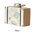 thumbnail image 2 of Injueey 50 Piezas Mini Maleta de Viaje Cajas de Dulces Aperitivos de Papel Caja de Regalo de Boda Favores de Fiesta Decoración Caja de Almacenamiento y organización del hogar, 2 of 6