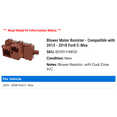 thumbnail image 2 of Blower Motor Resistor - Compatible with 2013 - 2018 Ford C-Max 2014 2015 2016 2017, 2 of 2