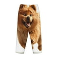 thumbnail image 3 of Lsque Happy Fluffy Running Dog Print Women's Pajama Pants, Lounge Pant - Comfortable Home Wear,Elastic Waistband, Stylish Design-Large, 3 of 9