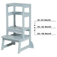 thumbnail image 2 of Drevy Adjustable Height Kitchen Step Stool,Kids Learning Stool,Mothers' Helper LT05G, 2 of 6