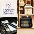 thumbnail image 3 of Open Box Homz Plastic 1 Drawer Medium Storage Cart - Black - 2 Pack, 3 of 11