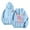 Light Blue, variant on WILLBEST hoodie Women's Letter Print Hoodies Long Sleeved Hoodie with Pockets pj  hoodie