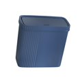 thumbnail image 2 of DOLITY Slim Narrow Bathroom Trash Can Rectangular for Toilet Multipurpose Waste Bin Blue, 2 of 9