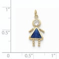 thumbnail image 2 of 10K Yellow Gold September Girl Birthstone Charm, 2 of 5