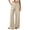 PE112_Khaki, variant on Wide Leg Work Pants for Woman Stretchy Office Slack Dress Pants Business Trousers with Pockets Mint Green 2XL