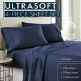 HC Collection Queen Size 4 Piece Bed Sheet Set with Wrinkle Resistant