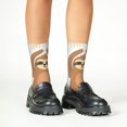 thumbnail image 4 of Fuzoiu Cute Sloth In Yoga Pose Tree Print Kids Socks For Boys Girls,Grip Crew Socks with Non Slip,Lightweight Stretch Crew Socks,Toddlers Crew Boot Socks, 4 of 5