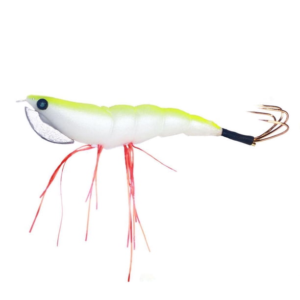 Señuelo de camarones Pesca de simulación de madera luminosa 12 cm 17 2 g Cebo artificial (5) Barbie Nuevos Originales