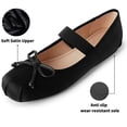 thumbnail image 2 of CHICVOMEY Vintage Flats for Women Comfort Ballet Flats Satin Up Dress Flats Comfort Casual Flats with Memory Foam Insole Wide Feet Friendly, 2 of 8