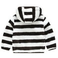 thumbnail image 4 of Generic Kids Lightweight Long Sleeve Hoodie Children'S Striped Long Sleeve Top Toddler Boys Girls Winter Long Sleeve Fashion Stripe Thick Warm Hooded Tops Soft Coat Jacket Kids Winter Coat, 4 of 4