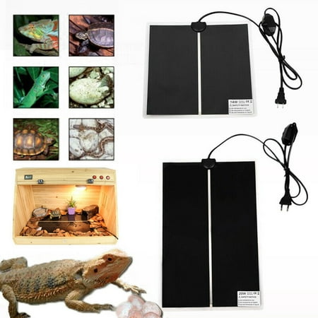 5W-110V Pet Reptile Heating Pad Warmer with Temperature Controller Under Tank Heating Pad Warming Heat Mat for Pets, Small Animals,
