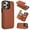 Brown, variant on Detachable Wallet Case for iPhone 13 Pro Max RFID Blocking Card Slots Holder Premium PU Leather Magnetic Kickstand Shockproof Removable Flip Protective Cover 6.7 inch, Brown