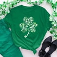thumbnail image 2 of Women St. Patrick's Day Sweatshirts Shamrock Clover Print Shirts Casual Irish Gift Long Sleeve Loose Fit Tops, 2 of 5