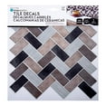 thumbnail image 4 of Truu Design Self-Adhesive Peel and Stick Herringbone Backsplash Wall Tiles, 4 of 4