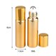 thumbnail image 3 of 10ml de oro 7 piezas/vendido botella dispensadora de aceite esencial UV galvanizado botella de bola rodante botella de bola rodante ANGGREK Otros, 3 of 7