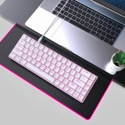 68Keys Mechanical Keyboard Double Shot Hot-Swappable Clicky Switches Backlits