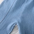 thumbnail image 5 of Kids Girls Personality Fashion Pants Elastic High Waist Wide Leg Denim Pants Girls Jeans for Toddler Girls 5-6 Years, 5 of 8