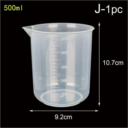 

10-1000Ml Measuring Cup Plastic Jug Beaker Kitchen Tool For Laboratories Parts