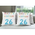 thumbnail image 6 of Ambesonne Colorful Throw Pillow Cover 4 Pack, Soft Celebration Sign, 20", Multicolor, 6 of 7