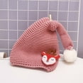 thumbnail image 4 of Children Christmas Hat Cartoon Pattern Knitted Santa Hat Christmas Knitted Hat For Winter, 4 of 4