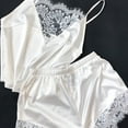 thumbnail image 2 of Everyday Bras for Women Endowed Mens Underwear Underwear Men under Shorts for Men Lace Push up Bra Set Garter Set for Bride Lace Underwear And Bra Set Satin Lace Sleepwear Set Underwear Set White XL, 2 of 4