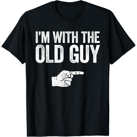 I'm With The Old Guy T-Shirt Matching Old Guy Costume T-Shirt