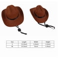 thumbnail image 6 of Pet Cowboy Hat & Bandana Set - Western Style Costume for Dogs/Cats, Pet Clothing Gift For Pet Mom, Adjustable Hat, 6 of 12