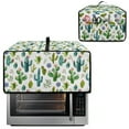 thumbnail image 2 of Renewold Toaster Oven Cover Dust-Proof Polyester Convection Oven Air Fryer Protector with Accessory Pockets and Handle Home Kitchen Decor, 20.5 x 16.5 x 10 Inches, Cactus Succulent, 2 of 7