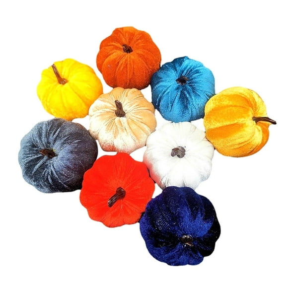 Decoración de otoño de Halloween de acción de gracias de simución de cabaza artificial vívida Grande 9PCS Colco Calabaza de simulación