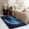 thumbnail image 3 of 2x3 Rug, Sea Rug & Home Decor - Front Door Mat Indoor Entrance, Moon Navy Blue Rugs for Entryway, Washable Non Slip Soft Low Pile Small Area Rug, Ocean Wave Carpet & Room Decorations Y-&264, 3 of 7