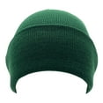 thumbnail image 5 of Empire Cove Knit Cuffed Beanie Hat Cap Warm Winter Men Women Toboggan Hunter Green, 5 of 6