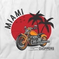 thumbnail image 2 of Miami Choppers T-Shirt | Cool Motorcycle White Tee Gift, 2 of 5