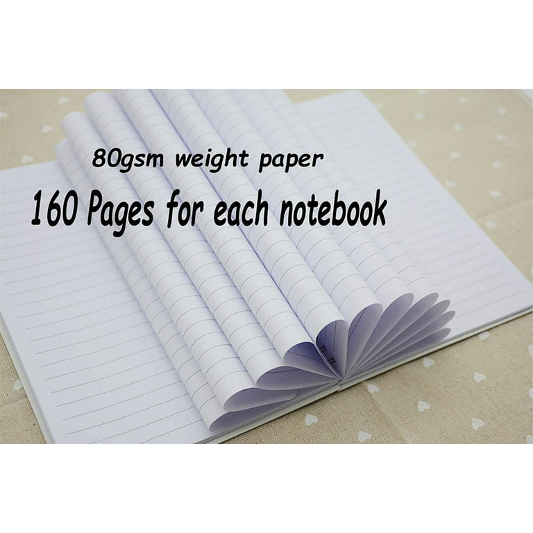 Spiral Notebook - 4 Pack Spiral Notebook, 5.6'' x 8.25'', 80  Sheets / 160 Pages Per Notebook, Spiral Notebook with Twin-Wire Binding,  Journals for Women, College Ruled Notebooks with 4 Colors : Health &  Household