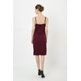 thumbnail image 5 of Miss Lavish London Women Midi Cami Dress Maxi Fit-and-Flare Shift Boho Style Summer Dresses, 119-Burgundy - Large, 5 of 7