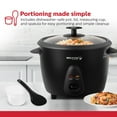 thumbnail image 4 of Holstein Housewares 16-Cup (Cooked) 8-Cup (Uncooked)  Electric Rice Cooker, Black - Nonstick Interior, 4 of 10