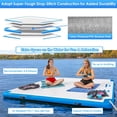 thumbnail image 2 of 6ft/8ft/10ft/12ft Floating Dock Water Platform, Multi-People Inflatable Floating Mat, Dock Platform for Lake/Boats/Island/Swimming Pool, 2 of 5