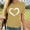 Beige, variant on Pntutb Womens Plus Size Short Sleeves Crewneck Heart-Shaped Print Casual Tops Blouse T-Shirt Clothes