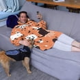 thumbnail image 3 of Wearable Oversized Blanket,Halloween Cat Pattern Wearable Blanket Hoodie for Adults,Cozy Hooded Blankets with Super Pockets,Super Warm Fuzzy Pullover for Women & Men, 3 of 6