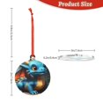 thumbnail image 3 of Rocae Adorable Blue Baby Dragon for Acrylic Christmas Pendant Ornament for Festive Decor Hanging Pendant,Perfect for Home and Office-Round Shape, 3 of 7