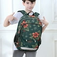 thumbnail image 6 of FORMRS Unisex School Backpack 17" Student Travel Bag with Laptop Compartment, Floral Christmas, 6 of 7